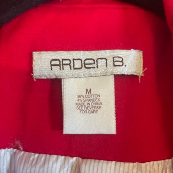 Arden B. Vintage Red Blazer, Size Medium - Picture 2 of 6